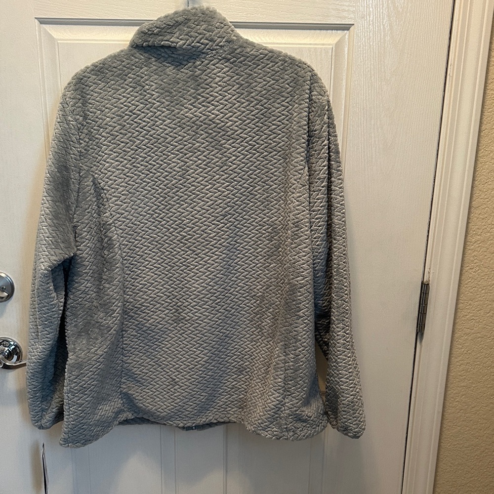 Free Country Light Sage Green Textured Teddy Jacket Size XXL - Picture 6 of 9